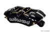 Wilwood Caliper-Dynapro Low-Profile 5.25in Mount - Blk Pwd 1.12in Pistons .81in Disc - Wilwood - part 120-12160-BK - TLNS Motorsports