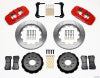 Wilwood AERO6 Front Hat Kit 14.00 Red 2005-2014 Mustang - Wilwood - part 140-10830-R - TLNS Motorsports