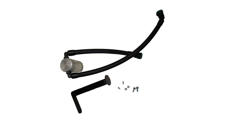 J&L 21-26 Ford F-150 5.0L Oil Separator 3.0 PCV Side - Clear Anodized - J&L - part 3131P-C - TLNS Motorsports