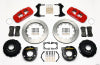 Wilwood AERO4 Rear P-Brake Kit 14.00in Red 58-64 Olds/Pontiac Ends 2.81in Offset - Wilwood - part 140-10953-R - TLNS Motorsports