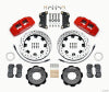 Wilwood Dynapro 6 Front Hat Kit 12.19in Drilled Red 2012 Fiat 500 w/ Lines - Wilwood - part 140-12767-DR - TLNS Motorsports