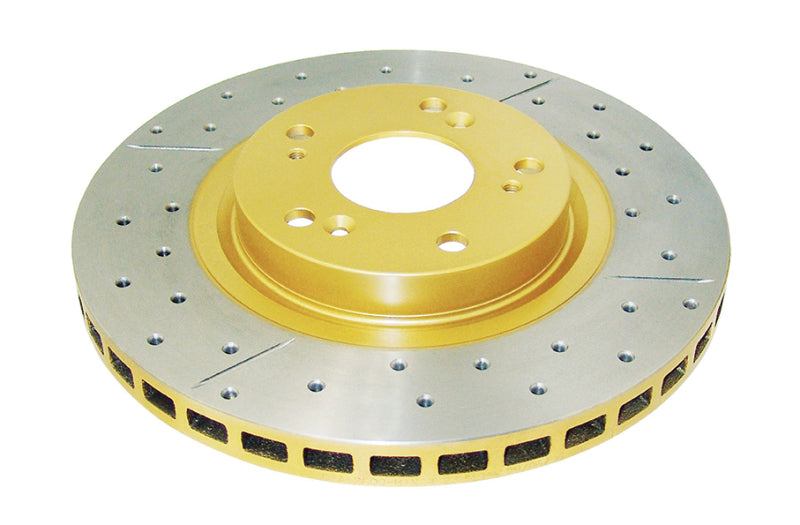 DBA 07-15 Acura CSX Type-S Front Street Series Drilled & Slotted Rotor w/Gold Hat - DBA - part DBA2500X - TLNS Motorsports