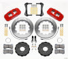 Wilwood AERO6 Front Hat Kit 14.00 Red 2005-2014 Mustang w/ BMR Suspn. w/Lines - Wilwood - part 140-13685-R - TLNS Motorsports