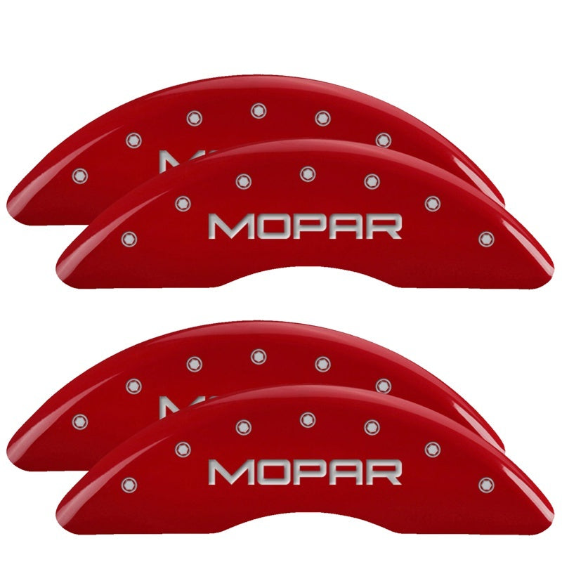 MGP 19-25 Ram 3500 4 Caliper Covers Engraved Front & Rear - Red w/ MOPAR - MGP - part 55007SMOPRD - TLNS Motorsports
