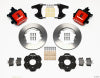 Wilwood Combination Parking Brake Rear Kit 11.00in Red Civic / Integra Drum 2.46 Hub Offset - Wilwood - part 140-10208-R - TLNS Motorsports