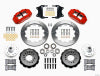 Wilwood Narrow Superlite 6R Front Hub Kit 12.88in Red Heidts Tri -5 2 inch Drop Spindle - Wilwood - part 140-12307-R - TLNS Motorsports