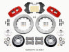 Wilwood AERO6 Front Hub Kit 15.00-Red WWE ProSpindle - Wilwood - part 140-15025-R - TLNS Motorsports