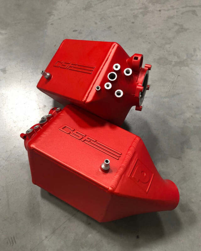 CSF 12-16 BMW M5 (F10) / 12-18 BMW M6 (F06/F12/F13) Twin Charge-Air-Cooler Set - Anodized Red - CSF - part 8109AR - TLNS Motorsports