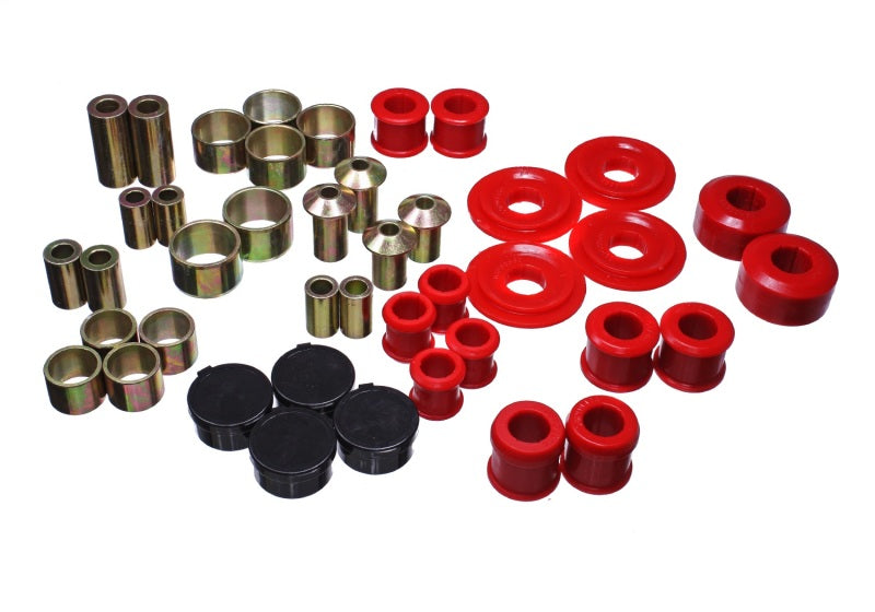 Energy Suspension 2015 Ford Mustang Rear Control Arm Bushing Set - Red - part 4.3166R - TLNS Motorsports