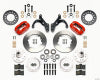 Wilwood Forged Dynalite Front Kit 11.00in Red 69-70 Impala Drum/Disc 69-82 Vette - Wilwood - part 140-12040-R - TLNS Motorsports