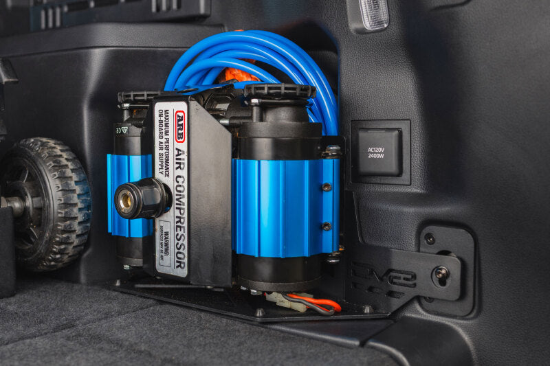 DV8 Offroad 25-26 Toyota 4Runner i-Force MAX Compressor Mount - Micro Texture Black Powder Coat - DV8 Offroad - part CMTF3-01 - TLNS Motorsports