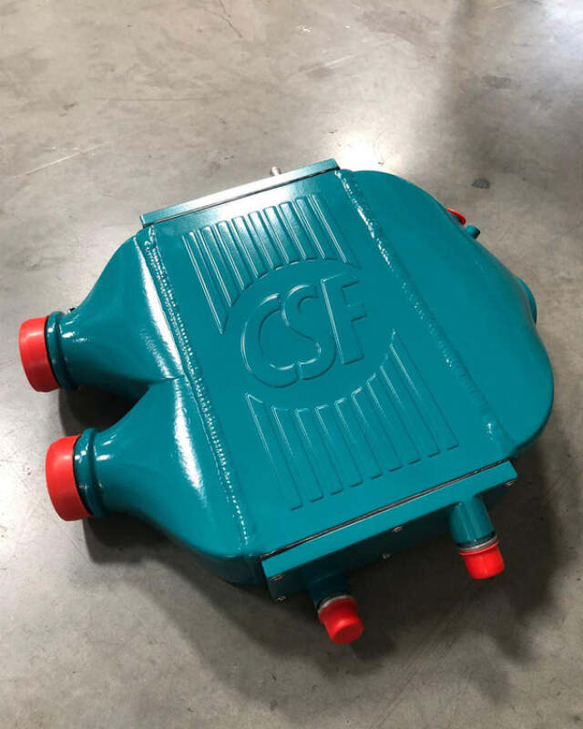 CSF 2014+ BMW M3/M4 (F8X) Top Mount Charge-Air-Cooler - Custom Teal - CSF - part 8082CT - TLNS Motorsports