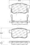 StopTech Sport Performance 11-17 Honda Accord Rear Brake Pads - Stoptech - part 309.14510 - TLNS Motorsports