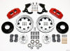 Wilwood Dynapro 6 Front Hub Kit 12.19in Drilled Red 55-57 Chevy - Wilwood - part 140-10737-DR - TLNS Motorsports