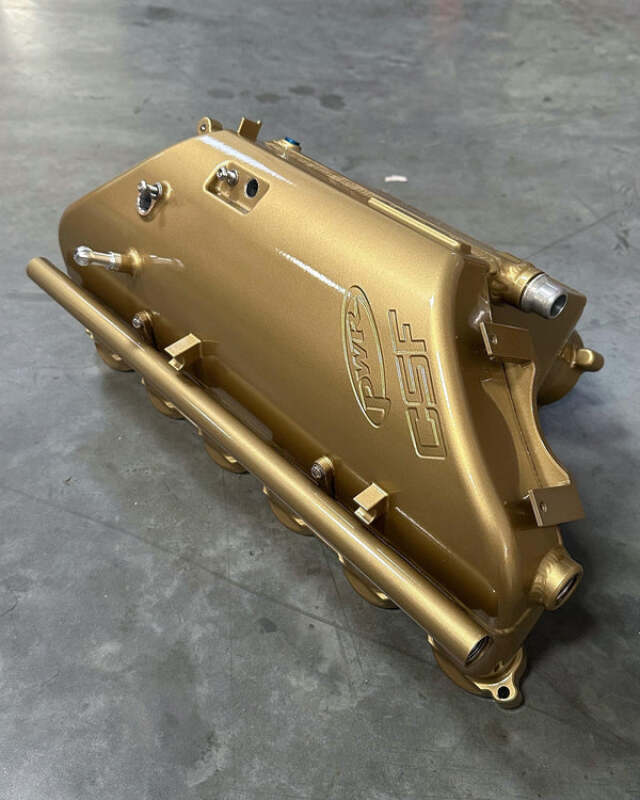 CSF BMW M2/M3/M4 S58 (G8X) Charge-Air Cooler Manifold - BBS GOLD - CSF - part 8233BBSG - TLNS Motorsports