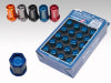 Rays Dura-Nut L42 Straight Type 14x1.50 Lug Nut Set 16 Lug 4 Lock Set - Blue - Rays - part WDURA4214150U - TLNS Motorsports