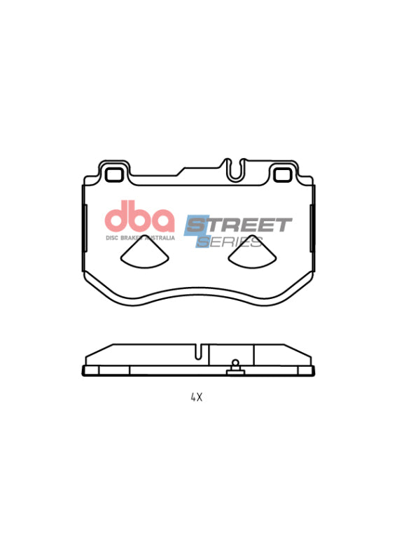 DBA 19-20 Mercedes-Benz C300 AMG Sport Package Front Street Series Brake Pads - DBA - part DB15036SS - TLNS Motorsports
