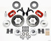 Wilwood Forged Dynalite Front Kit 11.00in Drill-Red 55-57 Chevy - Wilwood - part 140-11491-DR - TLNS Motorsports