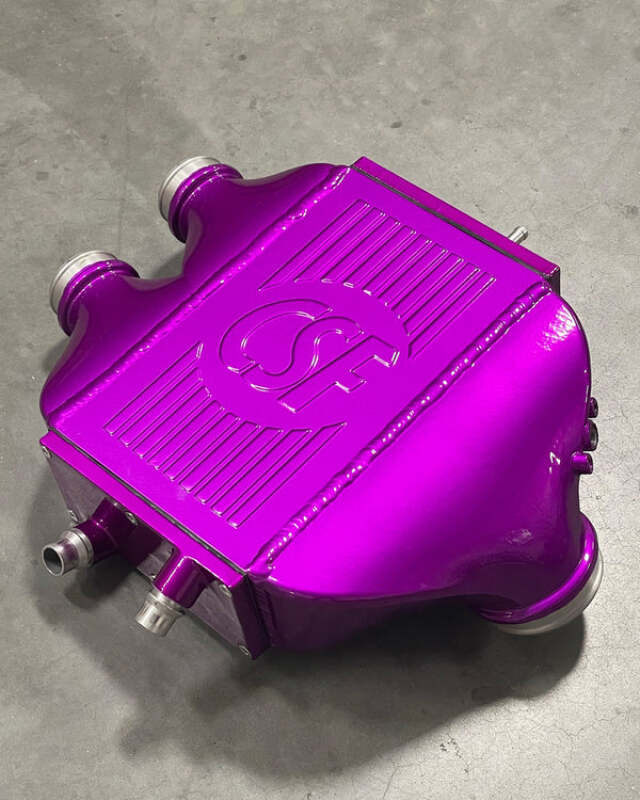 CSF 2014+ BMW M3/M4 (F8X) Top Mount Charge-Air-Cooler - Violet Metallic - CSF - part 8082VM - TLNS Motorsports