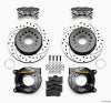 Wilwood Forged Dynalite P/S P-B Kit Drilled Polished Chevy 12 Bolt w/ C-Clips - Wilwood - part 140-7141-DP - TLNS Motorsports