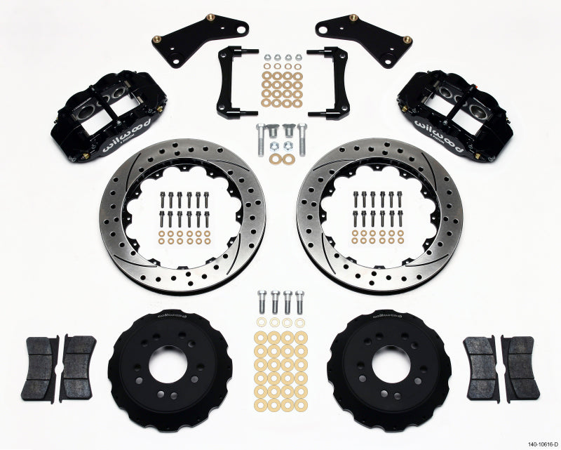 Wilwood Narrow Superlite 6R Front Hat Kit 13.06in Drilled 65-82 Corvette C2/C3 - part 140-10616-D - TLNS Motorsports