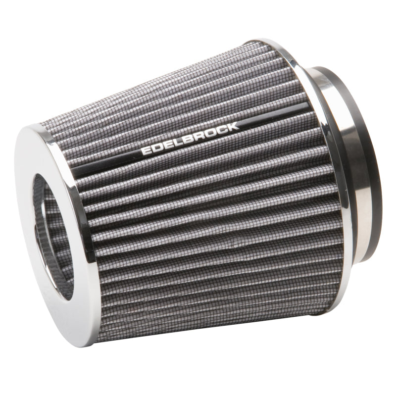 Edelbrock Pro-Flo Universal White Medium Conical Air Filter with 3/3.5/4in Inlet - Edelbrock - part 43642 - TLNS Motorsports