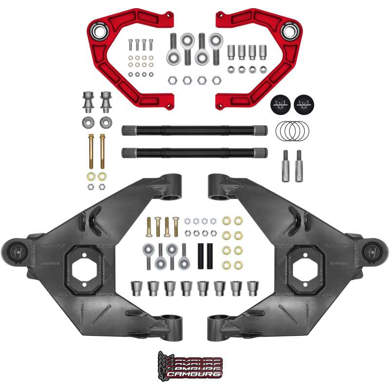Camburg 21-25 Ford Bronco 21-25 Trail Series L/T Kit w/ Axles (BILLET UCA) (RED) - Camburg - part CAM-110243-K-RED - TLNS Motorsports