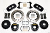 Wilwood AERO4 Rear P-Brake Kit 14.00in Drilled Small Ford 2.50in Offset - Wilwood - part 140-10949-D - TLNS Motorsports
