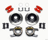 Wilwood D154 P/S P-B Kit Drilled-Red Small Ford 2.50in Offset - Wilwood - part 140-12212-DR - TLNS Motorsports