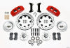Wilwood Dynapro 6 Front Hub Kit 12.19in Drilled Red 79-87 GM G Body - Wilwood - part 140-12837-DR - TLNS Motorsports