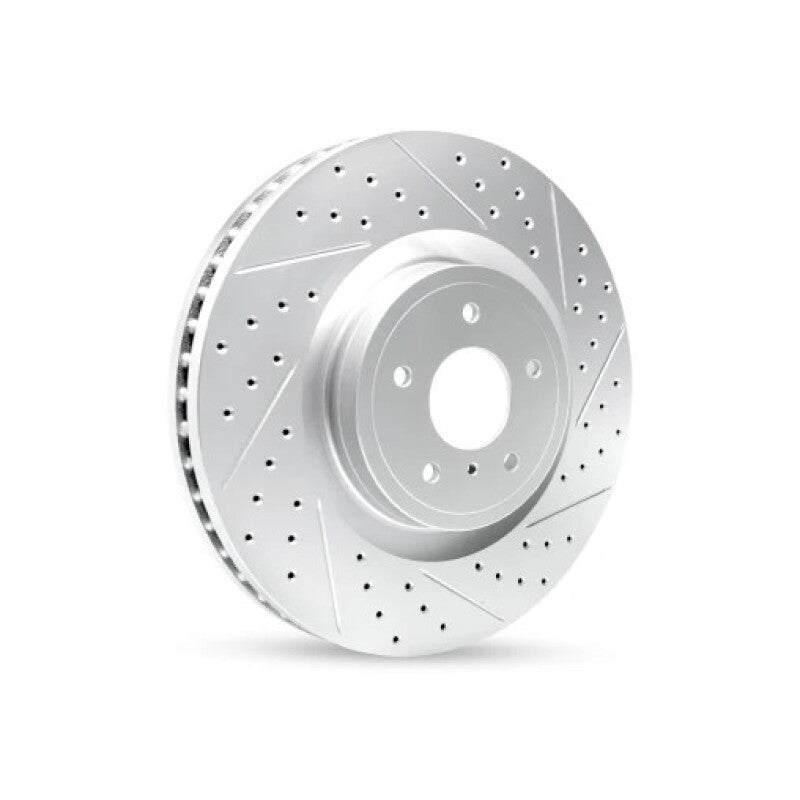 R1 19-25 Mazda 3 Front Right Drilled & Slotted Geo-Carbon Rotor - part 830-80081R - TLNS Motorsports