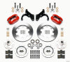 Wilwood Forged Dynalite Front Kit 12.19in Red 69-70 Impala Drum/Disc 69-82 Vette - Wilwood - part 140-12045-R - TLNS Motorsports