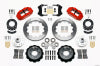 Wilwood Narrow Superlite 6R Front Hub Kit 12.88in Red 1965-1969 Mustang Drum Spindle - Wilwood - part 140-12637-R - TLNS Motorsports