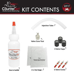 Counteract Motorcycle Balancing Bead DIY Kit: (1) 2oz Bag / (2) 3oz Bags - part KIT F - TLNS Motorsports