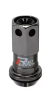 Project Kics R40 Iconix  12x1.25 Black Lug Nut (Black Seat) - 1pc - Project Kics - part WZRI3KK - TLNS Motorsports