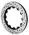 Wilwood Rotor-SRP36 Iron-LH-BLK-Drill 14.00 x .810 - 12 on 8.75in - Wilwood - part 160-12886-BK - TLNS Motorsports
