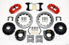 Wilwood Narrow Superlite 4R Rear P-Brk Kit 12.88in Drilled Red Small Ford 2.50in Offset - Wilwood - part 140-9220-DR - TLNS Motorsports