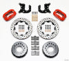 Wilwood Forged Dynalite P/S Rear Kit Drilled Red Mopar-Dana 2.72in Offset - Wilwood - part 140-2116-DR - TLNS Motorsports