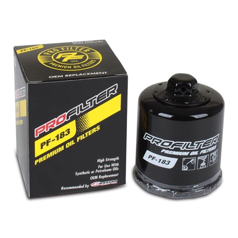 ProFilter Italjet/Malaguti/Peugeot/Piaggio Spin-On Black Various Performance Oil Filter - ProFilter - part PF-183 - TLNS Motorsports