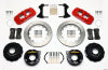 Wilwood AERO4 Rear P-Brake Kit 14.00in Red 2005-2014 Mustang - Wilwood - part 140-10950-R - TLNS Motorsports