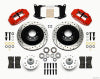 Wilwood Narrow Superlite 6R Front Hub & 1PC Rtr Kit 12.88in Drilled -Red 67-69 Camaro 64-72 Nova - Wilwood - part 140-12271-DR - TLNS Motorsports