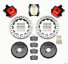 Wilwood Combination Parking Brake Rear Kit 12.88in Drilled Red Honda S2000 - Wilwood - part 140-10310-DR - TLNS Motorsports