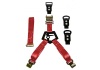 N-Fab Bed Mounted Rapid Tire Strap Universal - Gloss Black - Red Strap - N-Fab - part BM1TSRD - TLNS Motorsports
