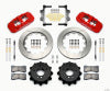 Wilwood AERO4 Rear Kit 14.00 Red 2007-2011 BMW E90 Series w/Lines - Wilwood - part 140-13583-R - TLNS Motorsports