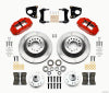 Wilwood Narrow Superlite 6R Front Hub & 1PC Rtr Kit 12.88in-Red 62-72 CDP B & E Body-Drum - Wilwood - part 140-12282-R - TLNS Motorsports