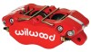 Wilwood Caliper-Dynapro 5.25in Mount-Red 1.00in Pistons .81in Disc - Wilwood - part 120-9706-RD - TLNS Motorsports