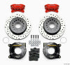 Wilwood Forged Dynalite P/S P-B Kit Drilled-Red Chevy 12 Bolt w/ C-Clips - Wilwood - part 140-7141-DR - TLNS Motorsports