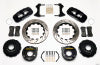 Wilwood AERO4 Rear P-Brake Kit 14.00in Drilled Ford 8.8 w/2.5in Offset-5 Lug - Wilwood - part 140-10952-D - TLNS Motorsports