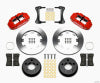 Wilwood Narrow Superlite 4R Front Kit 12.19in Drilled Red 87-89 Jeep YJ - Wilwood - part 140-12576-R - TLNS Motorsports