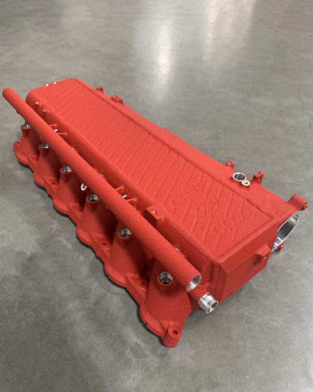 CSF Toyota A90/A91 Supra/ BMW G-Series B58 Charge-Air Cooler Manifold - Crinkle Red - CSF - part 8200CR - TLNS Motorsports